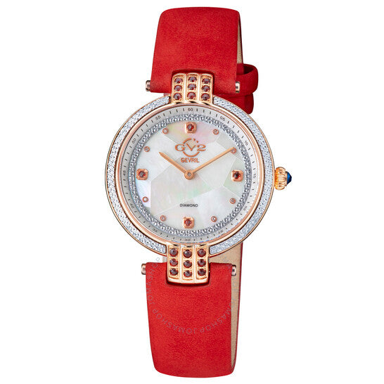 Gv2 By Gevril, Matera Diamond Mother of Pearl Dial Ladies Watch