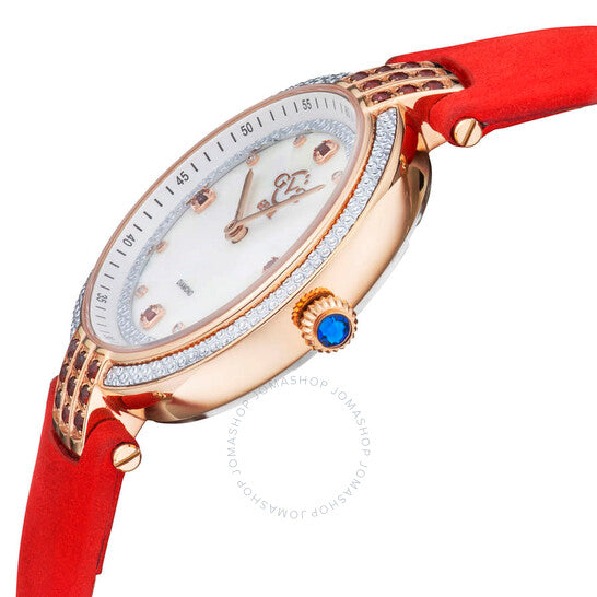 Gv2 By Gevril, Matera Diamond Mother of Pearl Dial Ladies Watch