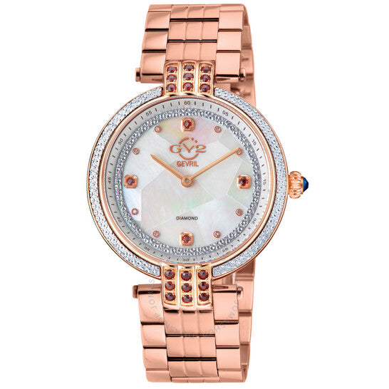 Gv2 By Gevril, Matera Diamond Mother of Pearl Dial Ladies Watch