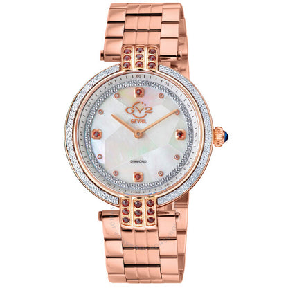 Gv2 By Gevril, Matera Diamond Mother of Pearl Dial Ladies Watch