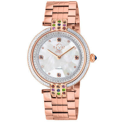 Gv2 By Gevril, Matera Diamond Mother of Pearl Dial Ladies Watch