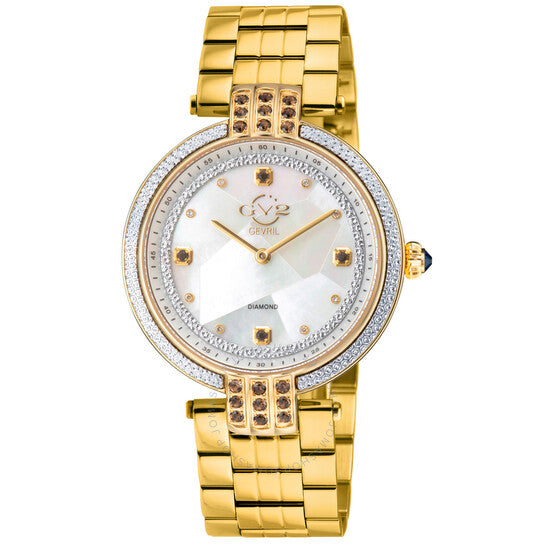 Gv2 By Gevril, Matera Diamond Mother of Pearl Dial Ladies Watch