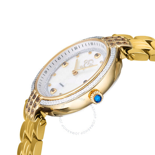 Gv2 By Gevril, Matera Diamond Mother of Pearl Dial Ladies Watch