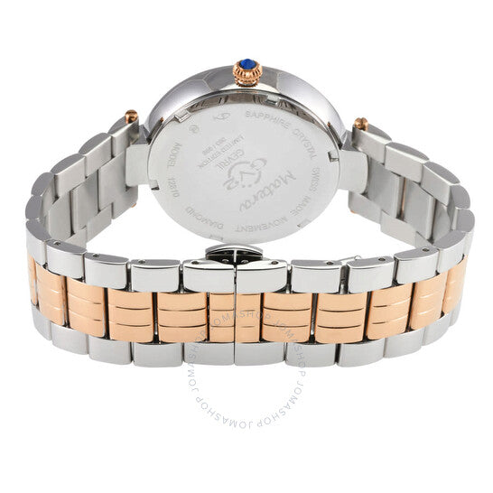 Gv2 By Gevril, Matera Diamond Mother of Pearl Dial Ladies Watch