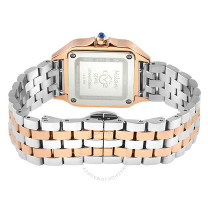 ساعة Gv2 من جيفريل، ميلانو، مينا زرقاء مرصعة بالألماس للسيدات