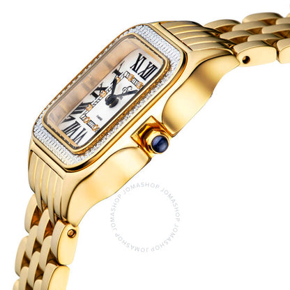 Gv2 By Gevril, Milan Diamond Quartz White Dial Ladies Watch