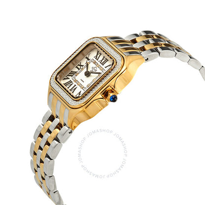 ساعة Gv2 من جيفريل، ميلانو كوارتز بمينا بيضاء للسيدات