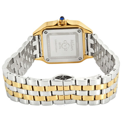 ساعة Gv2 من جيفريل، ميلانو كوارتز بمينا بيضاء للسيدات