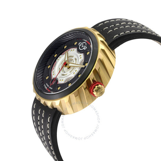 Gv2 By Gevril, Motorcycle Black Dial Men's Watch