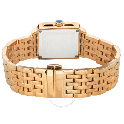 ساعة Gv2 من جيفريل، بادوفا كوارتز بمينا بيضاء مرصعة بالألماس للسيدات