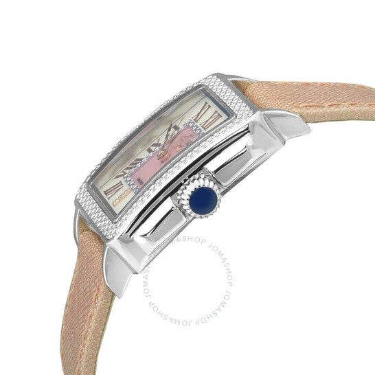 ساعة Gv2 من جيفريل، بادوفا كوارتز بمينا وردية من الألماس للسيدات