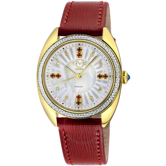 Gv2 By Gevril, Palermo Diamond Mother of Pearl Dial Ladies Watch