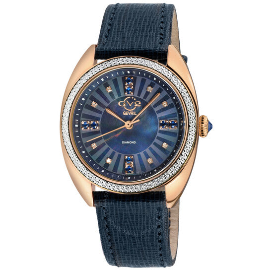 Gv2 By Gevril, Palermo Diamond Mother of Pearl Dial Ladies Watch