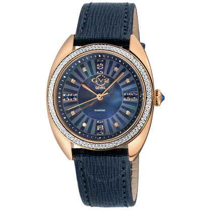 Gv2 By Gevril, Palermo Diamond Mother of Pearl Dial Ladies Watch