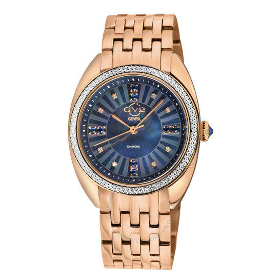 Gv2 By Gevril, Palermo Diamond Mother of Pearl Dial Ladies Watch