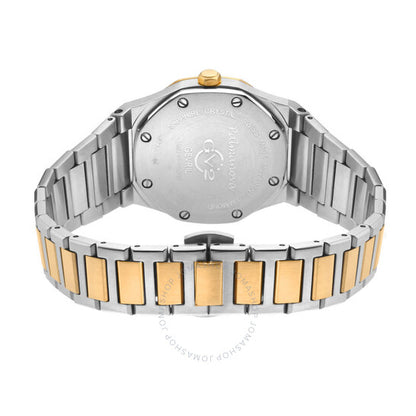 ساعة Gv2 من جيفريل، كوارتز بالمانوفا، مينا بيضاء ماسية، للسيدات