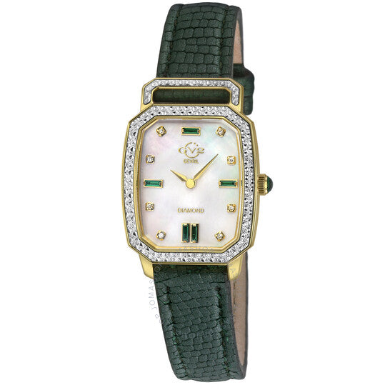 Gv2 By Gevril, Pavia Diamond Mother of Pearl Dial Ladies Watch