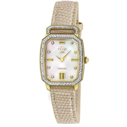 Gv2 By Gevril, Pavia Diamond Mother of Pearl Dial Ladies Watch