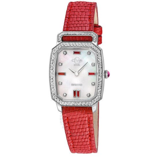 Gv2 By Gevril, Pavia Diamond Mother of Pearl Dial Ladies Watch