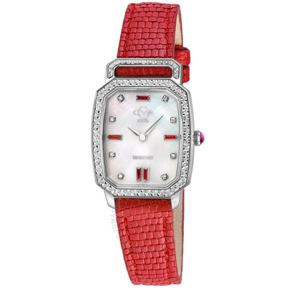 Gv2 By Gevril, Pavia Diamond Mother of Pearl Dial Ladies Watch