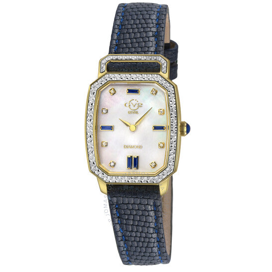 Gv2 By Gevril, Pavia Diamond Mother of Pearl Dial Ladies Watch