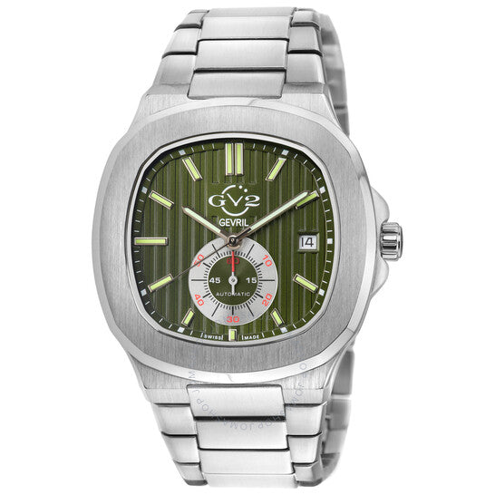 Gv2 By Gevril, Potente Green Dial Men's Watch