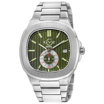 Gv2 By Gevril, Potente Green Dial Men's Watch