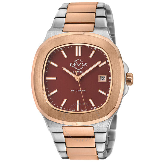 Gv2 By Gevril, Potente Burgundy Dial Men's Watch