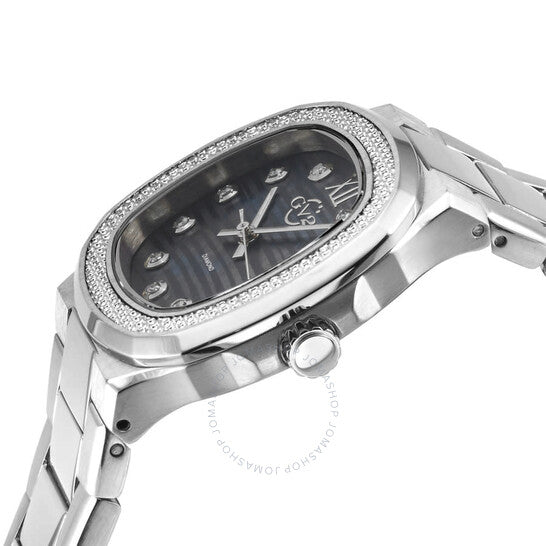 Gv2 من جيفريل، ساعة نسائية كوارتز قوية مرصعة بالألماس