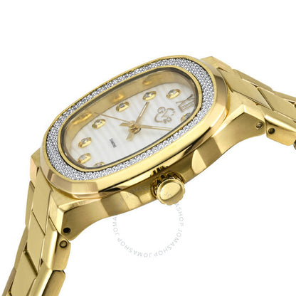 Gv2 من جيفريل، ساعة نسائية كوارتز قوية مرصعة بالألماس