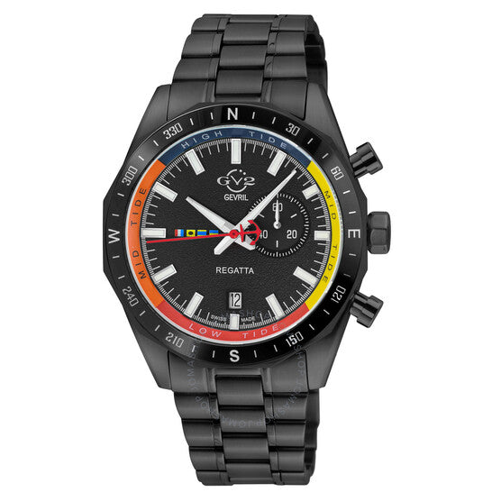 Gv2 By Gevril, Regatta Black Dial Men's Watch