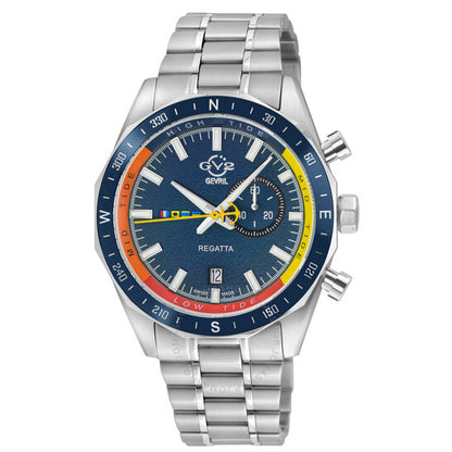 Gv2 By Gevril, Regatta Blue Dial Men's Watch