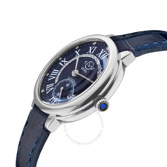 ساعة Gv2 من جيفريل، مينا زرقاء رومية للسيدات