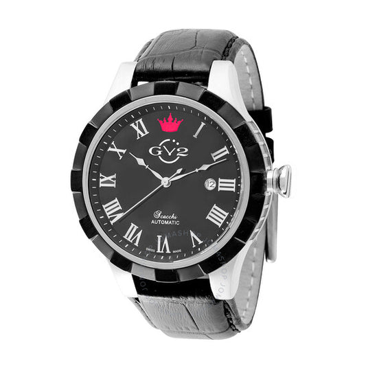 Gv2 By Gevril, Scacchi Black Dial Automatic Men's Watch