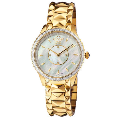 Gv2 By Gevril, Siena Diamond Mother of Pearl Dial Ladies Watch
