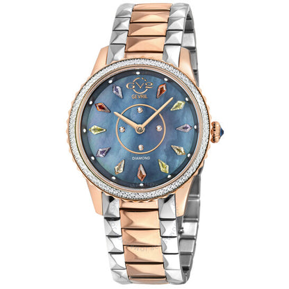 Gv2 By Gevril, Siena Mother of Pearl Dial Quartz Ladies Watch