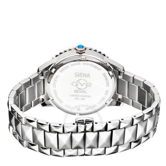 ساعة Gv2 من جيفريل، كوارتز سيينا، مينا زرقاء، نسائية