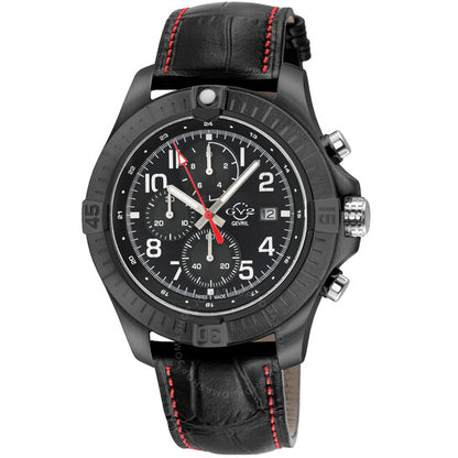 Gv2 By Gevril, T38 Chronograph Quartz Black Dial Men's Watch