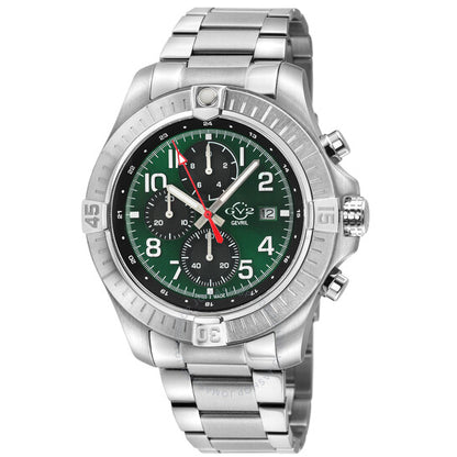 Gv2 By Gevril, T38 Chronograph Quartz Green Dial Men's Watch