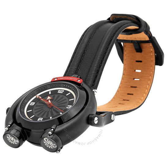 Gv2 By Gevril, Triton Automatic Black Dial Men's Watch