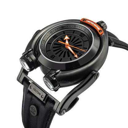 Gv2 By Gevril, Triton Automatic Black Dial Men's Watch