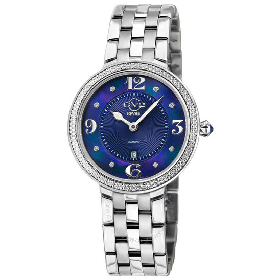 Gv2 By Gevril, Verona Diamond Mother of Pearl Dial Ladies Watch