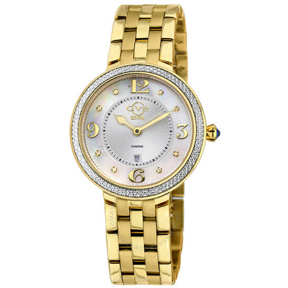 Gv2 By Gevril, Verona Diamond Mother of Pearl Dial Ladies Watch