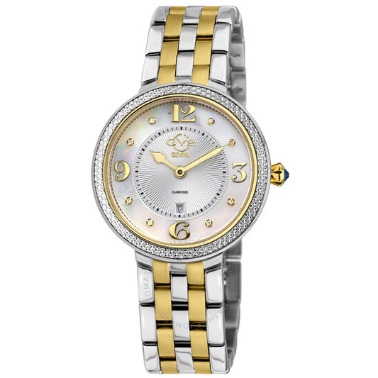 Gv2 من جيفريل، ساعة فيرونا كوارتز مرصعة بالألماس للسيدات