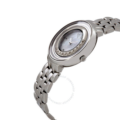 Gv2 من جيفريل، ساعة فيتوريو للسيدات بمينا أبيض ومرصعة بالألماس