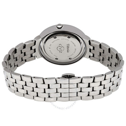 Gv2 من جيفريل، ساعة فيتوريو للسيدات بمينا أبيض ومرصعة بالألماس