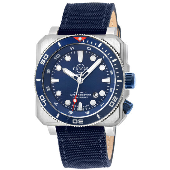 Gv2 By Gevril, XO Submarine Automatic Blue Dial Men's Watch
