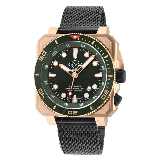 Gv2 By Gevril, XO Submarine Automatic Green Dial Men's Watch