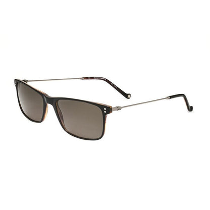 Men's Black Rectangular Sunglasses