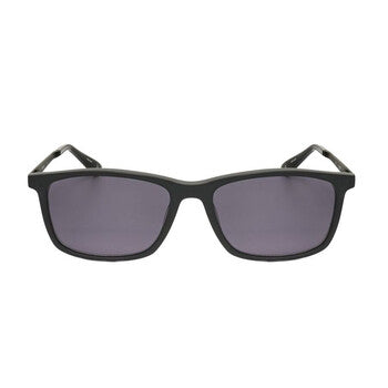 Men's Black Rectangular Sunglasses